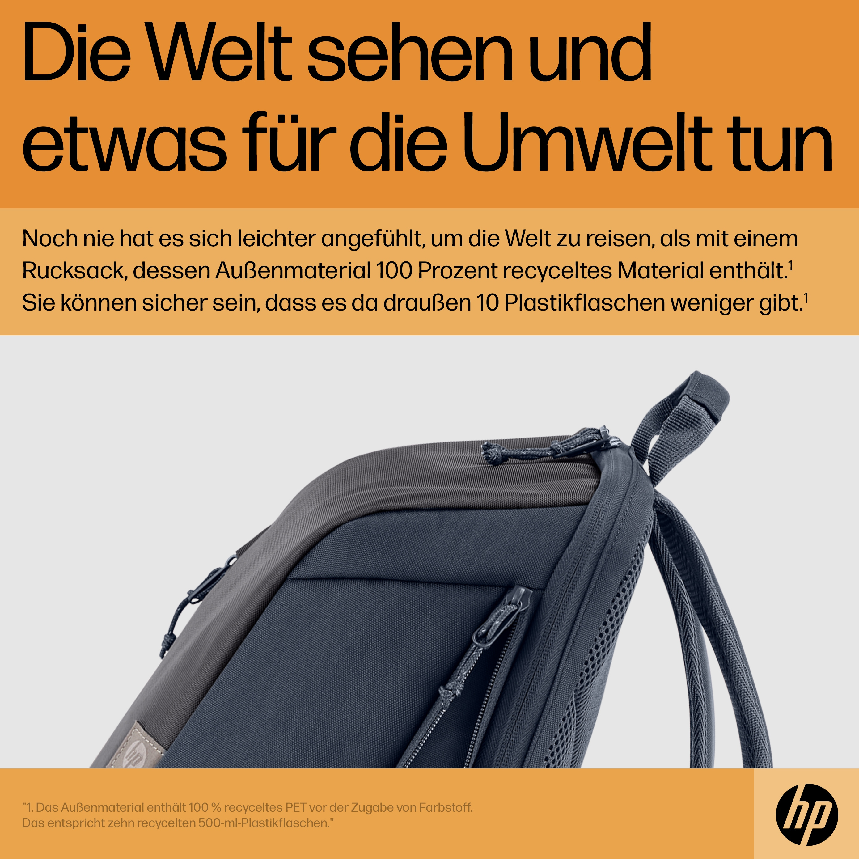 HP Travel 18 Liter 15,6 Zoll Laptop-Rucksack -Iron Grey- 46f1e185f48bdb658506f7390ed6c871