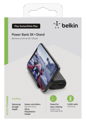 Belkin Gaming Power Bank 5.000mAh, schwarz     BPZ001btBK