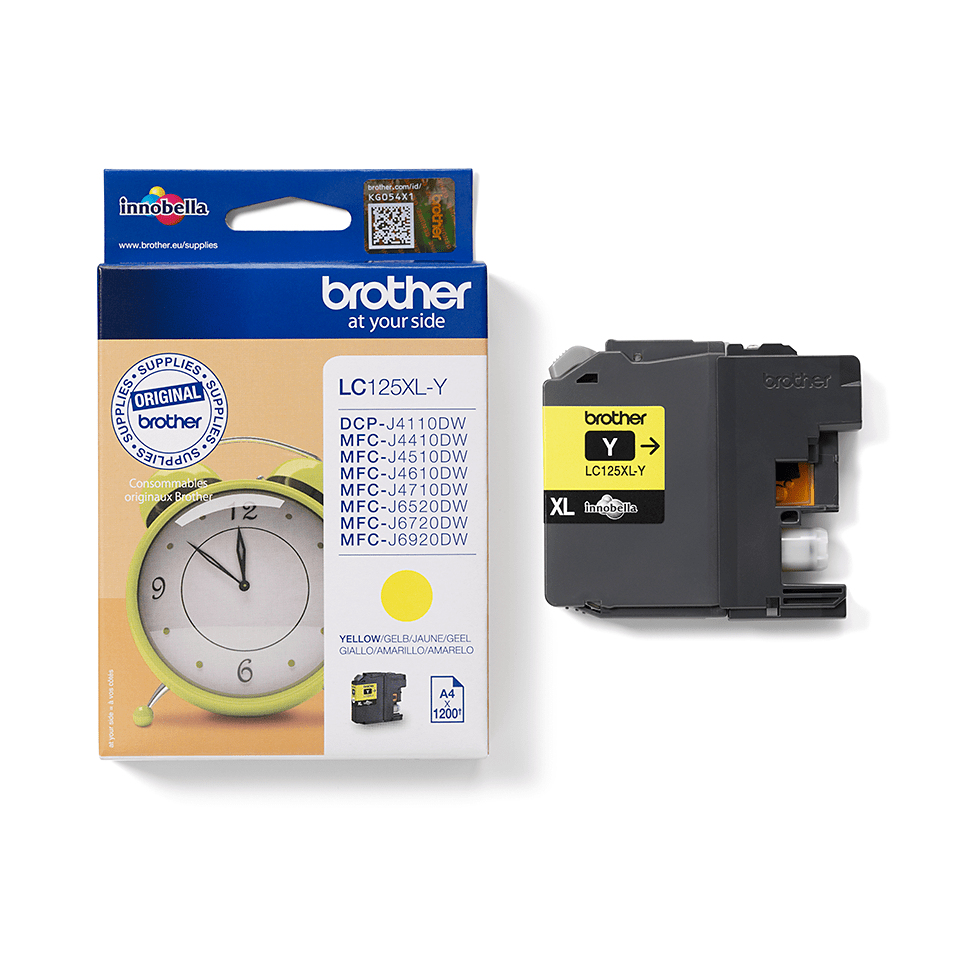 Brother Tintenpatrone LC-125XLY Gelb (ca. 1200 Seiten) – Ansicht 4