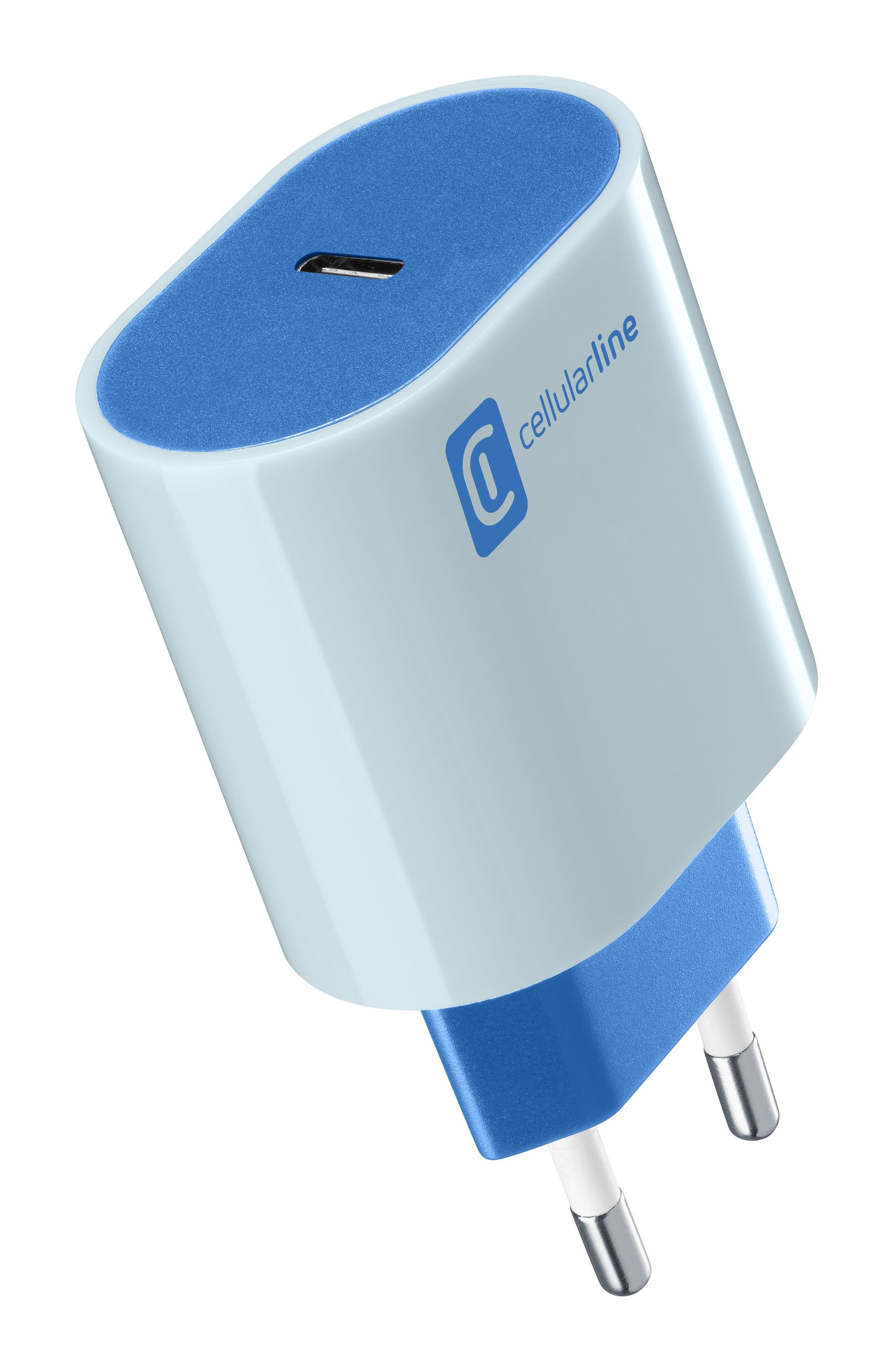 99181347_3720472536 Cellularline USB-C CHARGER PD 20W BLUE