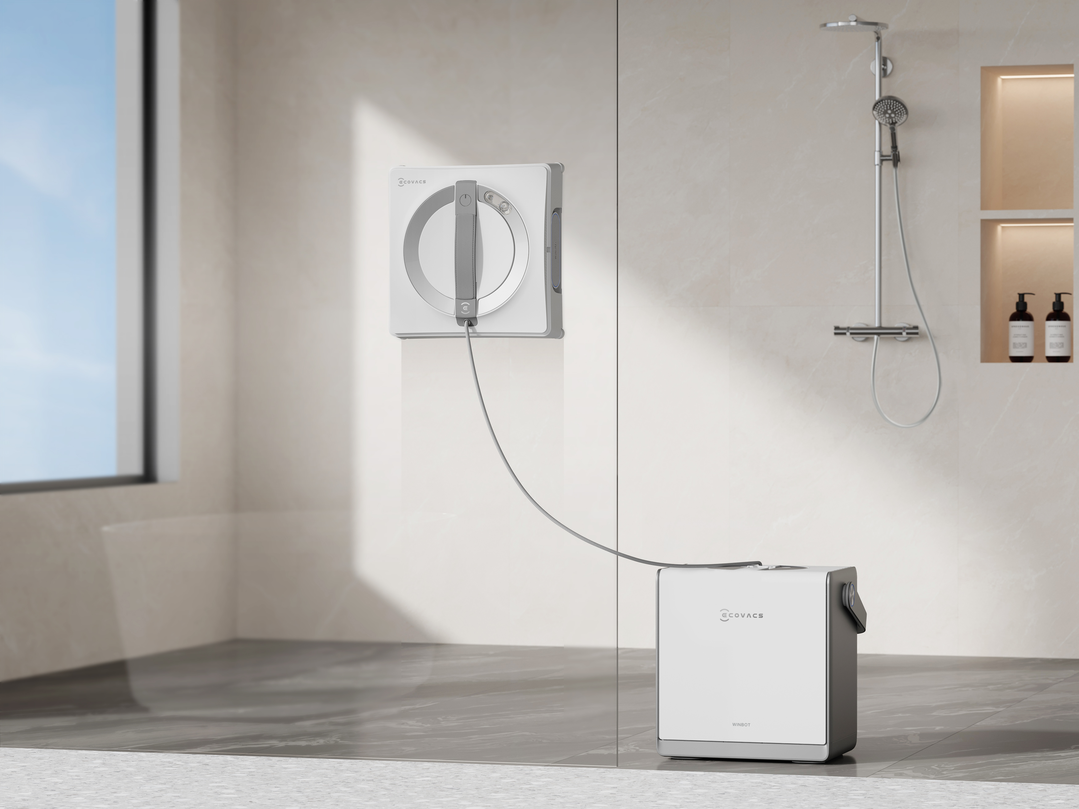 ECOVACS Winbot W2 PRO OMNI Fensterroboter weiß – Ansicht 9