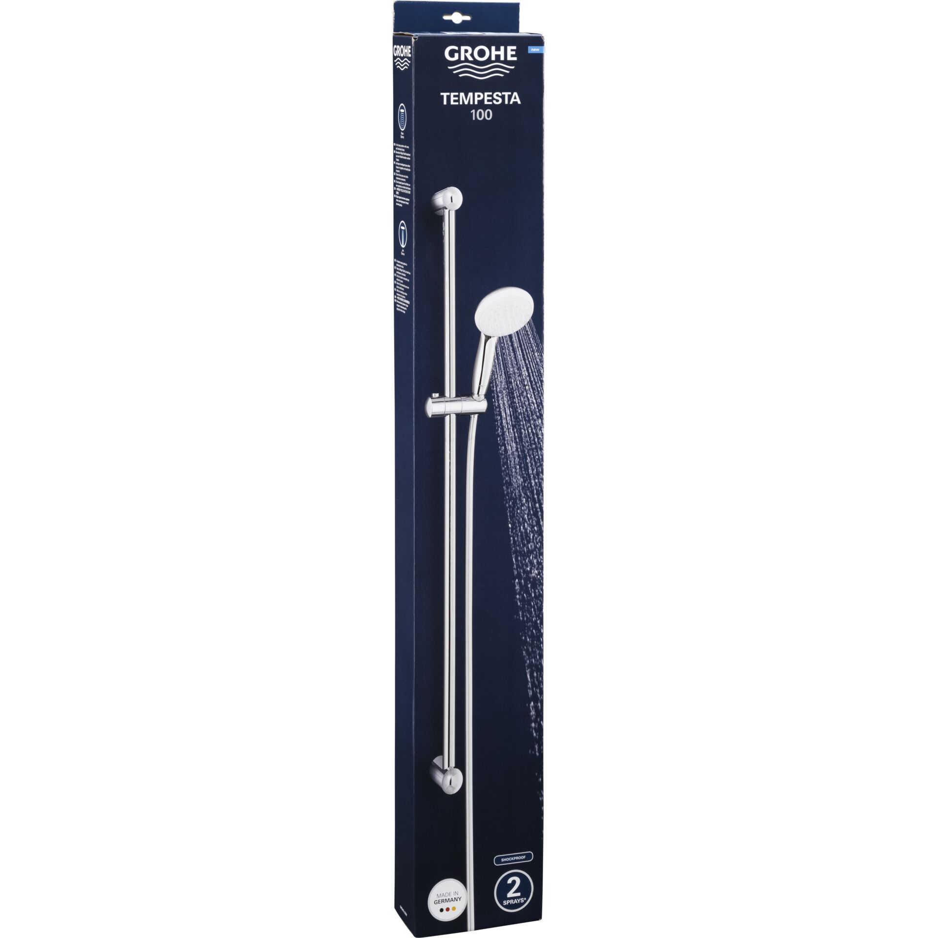 Grohe Tempesta 100 Brausest.set 2 Strahlarten, 900mm chrom 837685_03