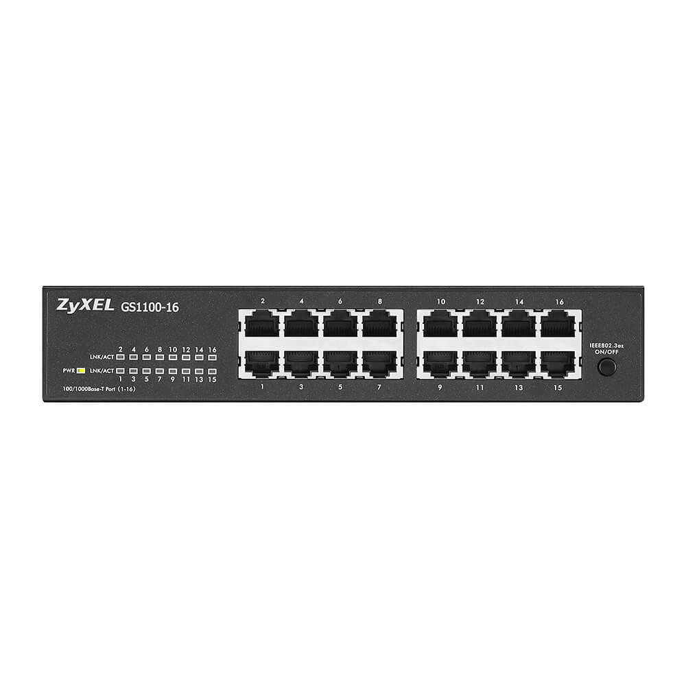 Zyxel GS1100-16 V3 - 16 Port Gigabit Unmanaged Switch 91029437_4499733182