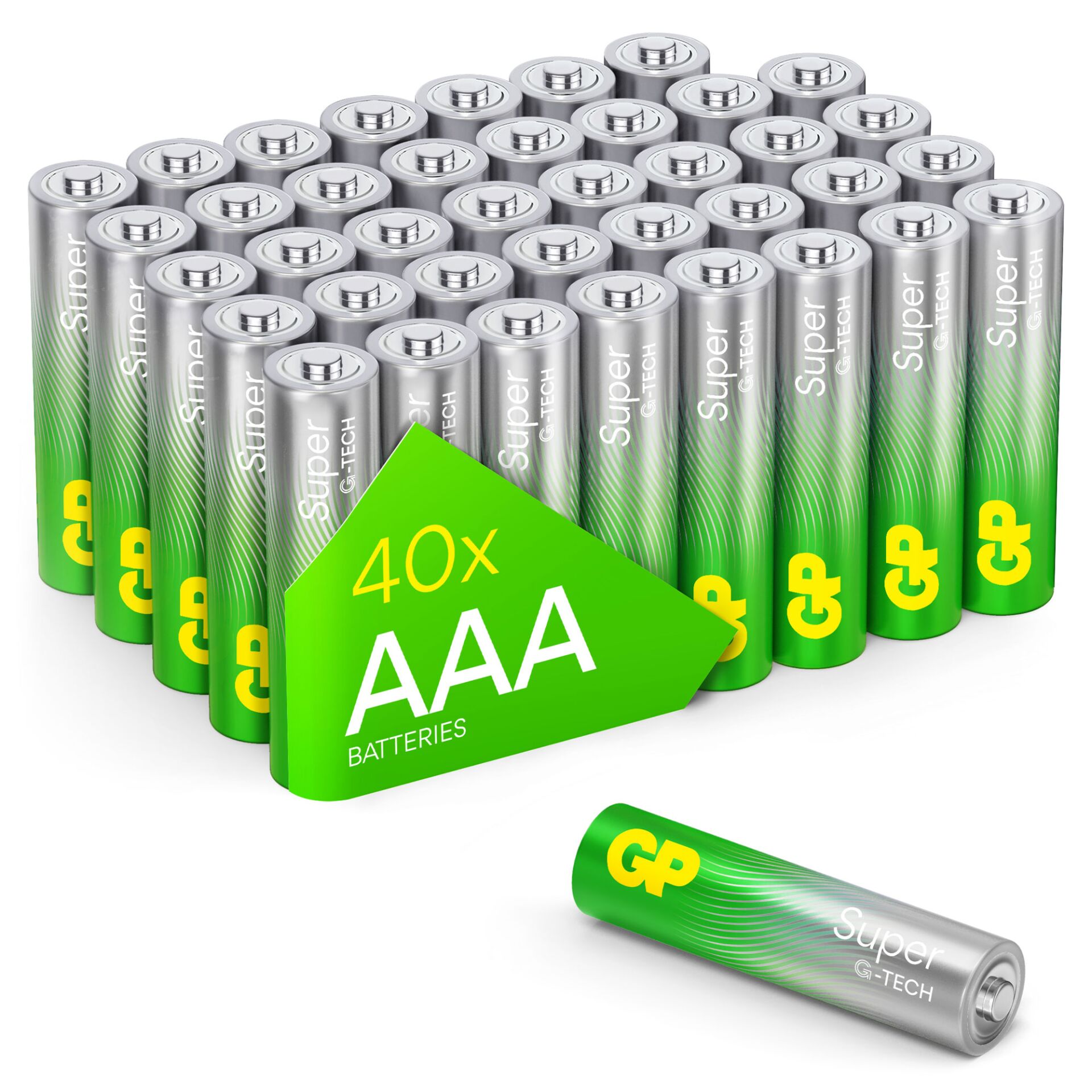1x40 GP Super Alkaline AAA Micro Batterien PET Box  03024AETA-B40 824658_00