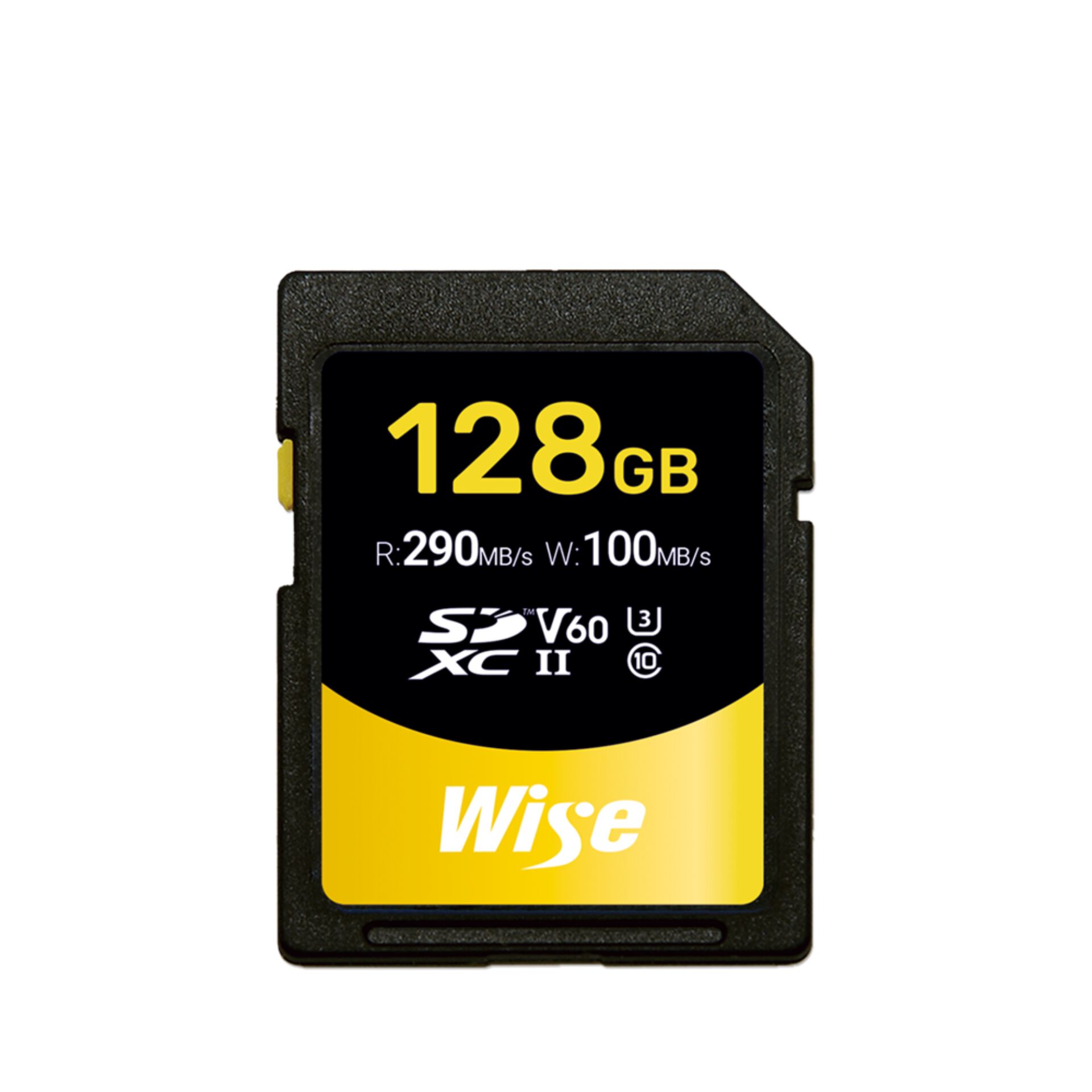 Wise SDXC UDH-II V60       128GB R:290MBs / W:100MBs   WI-SD-S128 821144_00