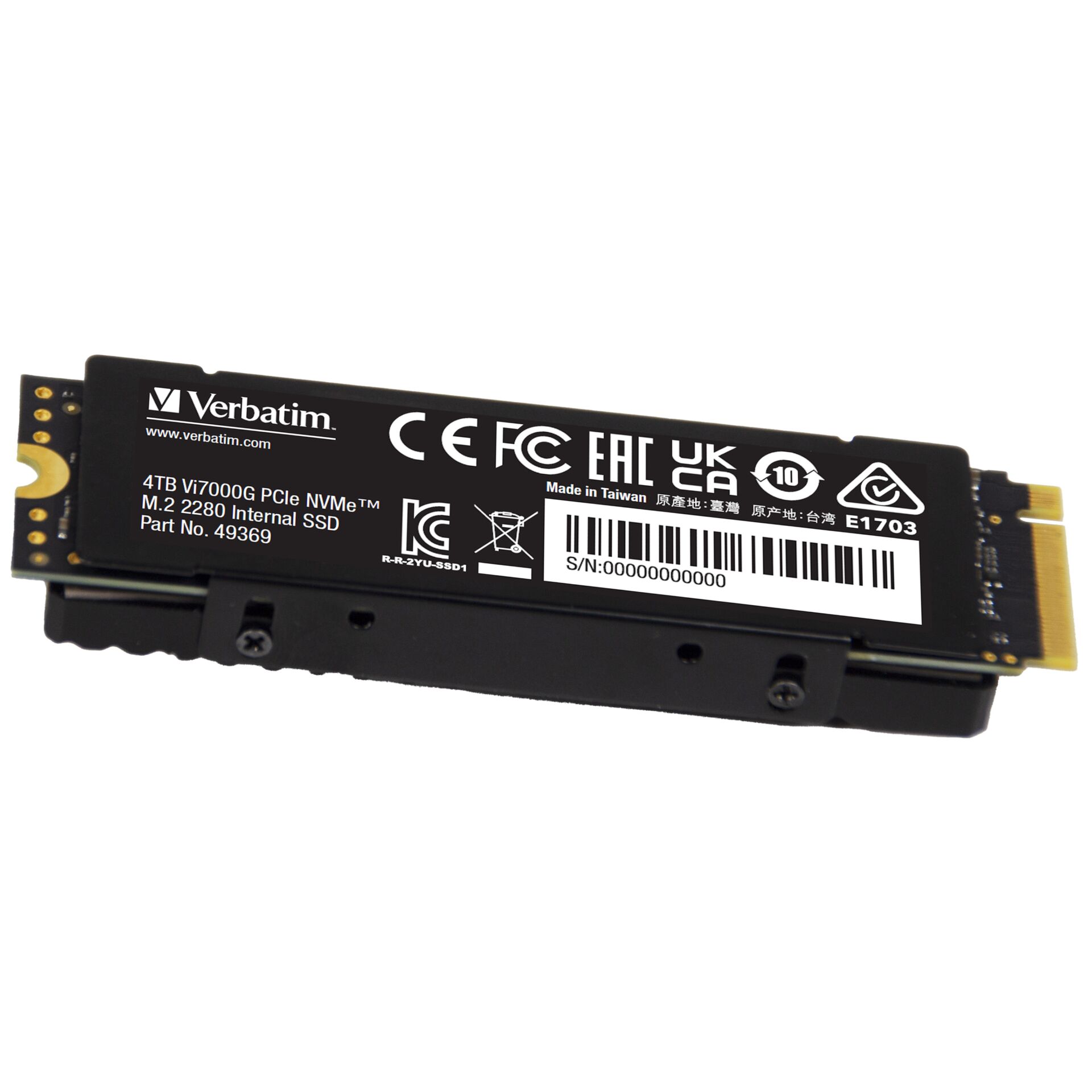 Verbatim Vi7000 M.2 SSD      4TB PCIe NVMe                  49369 828732_01