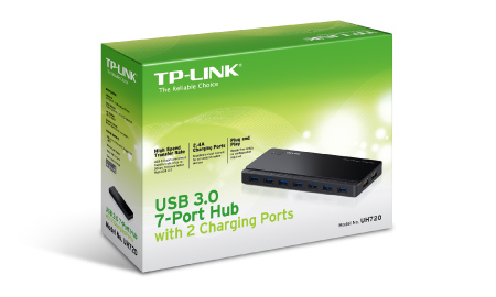 TP-LINK UH720 USB 3.2 Gen 1 (3.1 Gen 1) Micro-B 5000 Mbit/s Schwarz