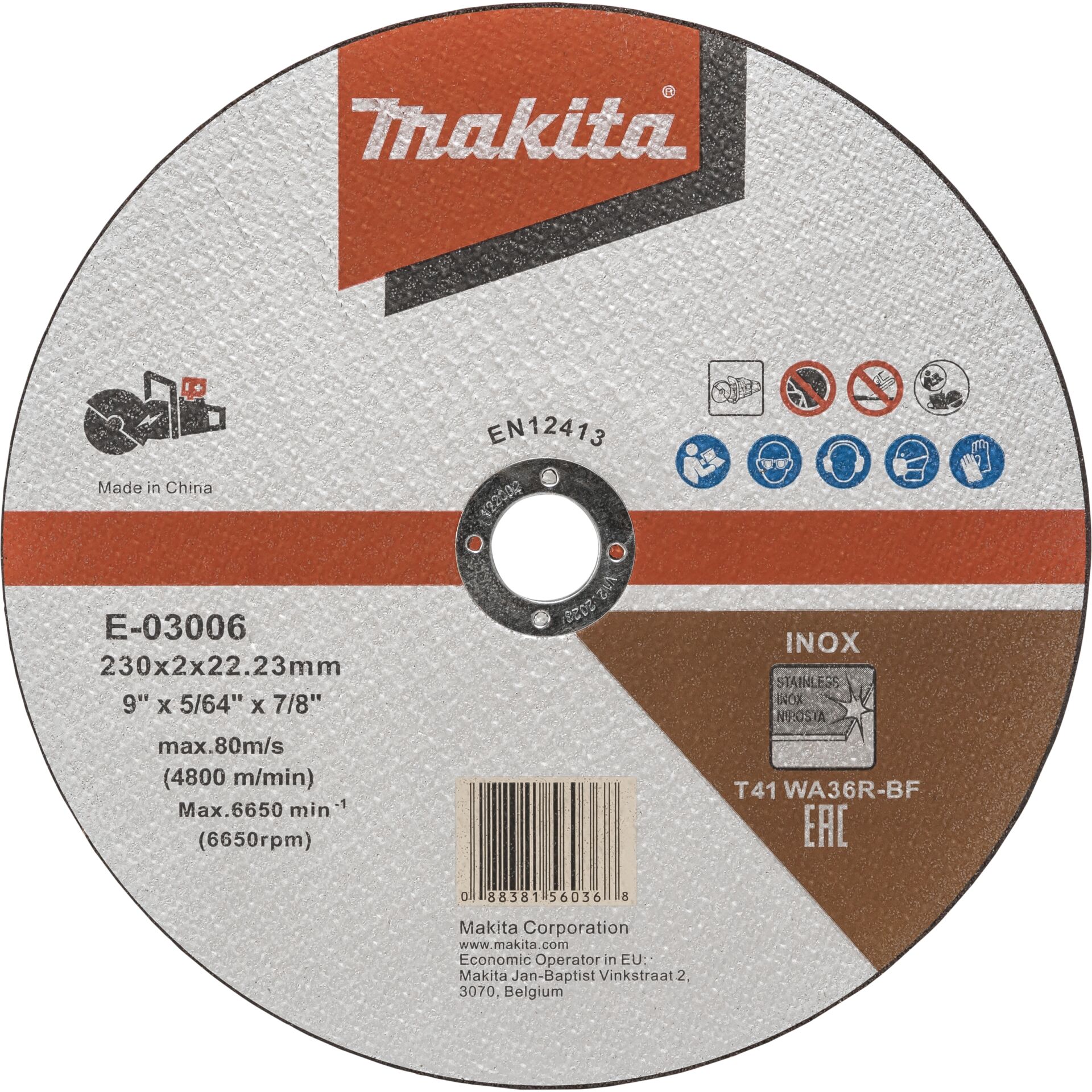 Makita E-03006 Trennscheibe 230x1,9mm INOX 807508_00