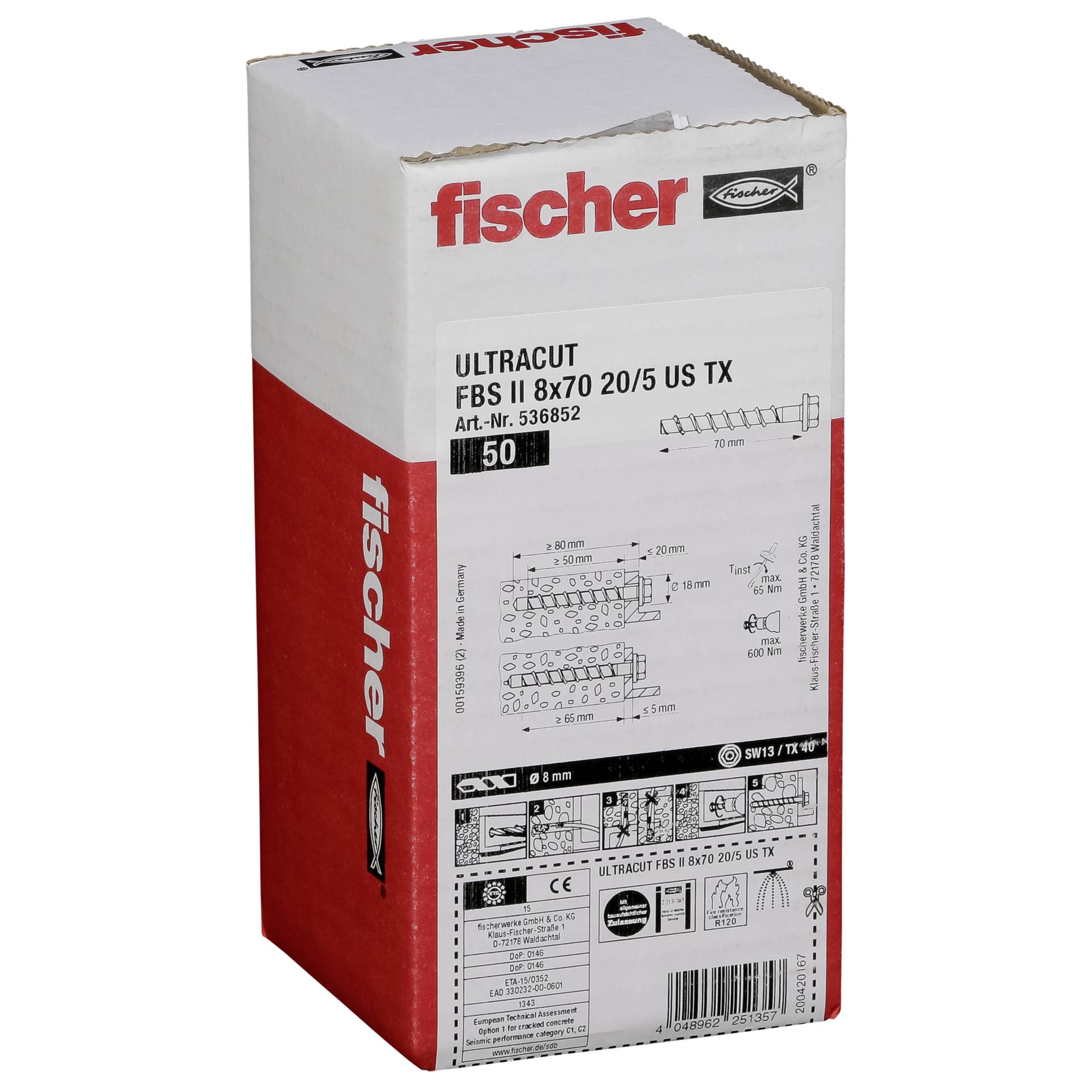 Fischer ULTRACUT FBS II 8x70 20/5 US TX