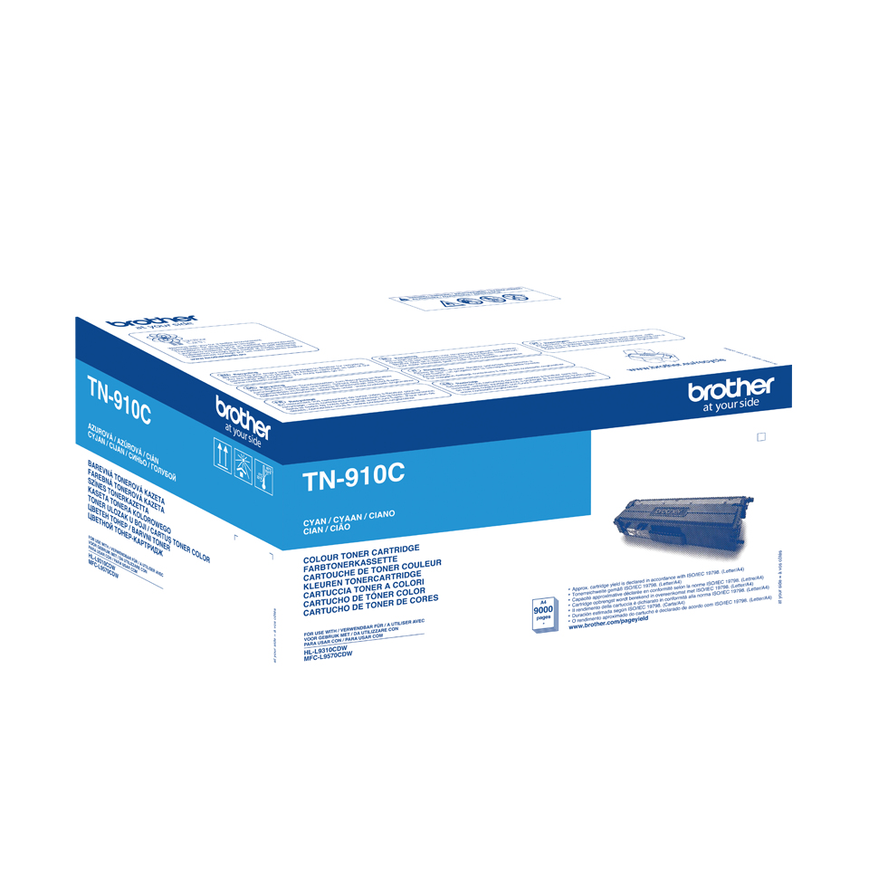 Brother TN-910C Laserpatrone 9000Seiten Cyan Lasertoner / Patrone
