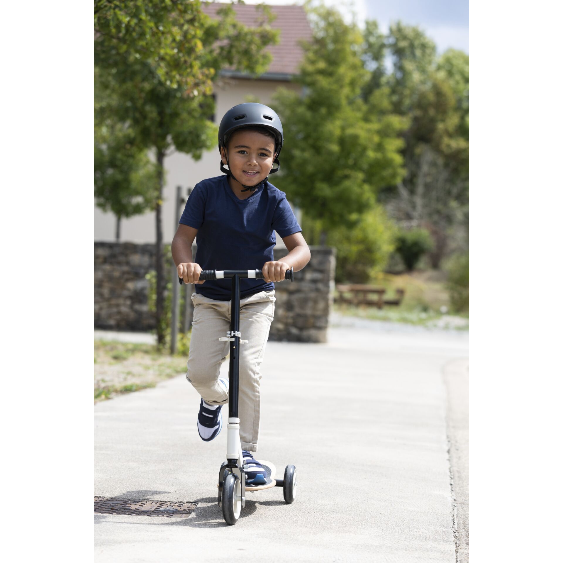 Smoby Wooden Scooter 3-rädriger Kinder Roller 833240_03