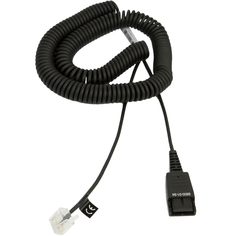 JABRA Kabelunterteil QD auf RJ45 (SIE OpenStage, 2m, spiral) – Ansicht 1