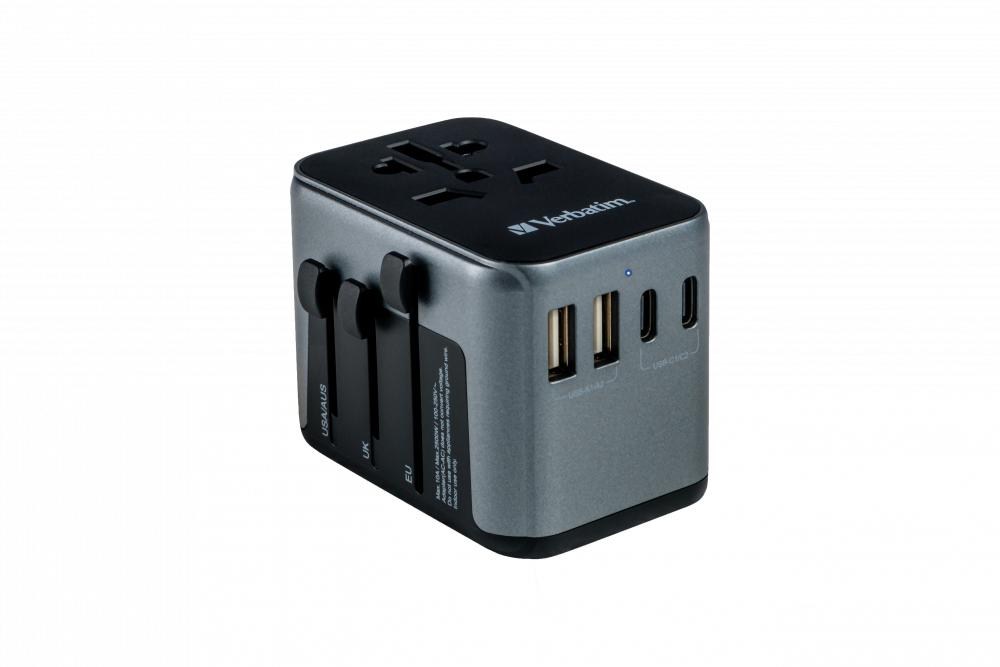 Verbatim Uni.Travel Adapt.UTA-03 USB-C 30W 2xUSB-C 2xUSB-A  49545 – Ansicht 5