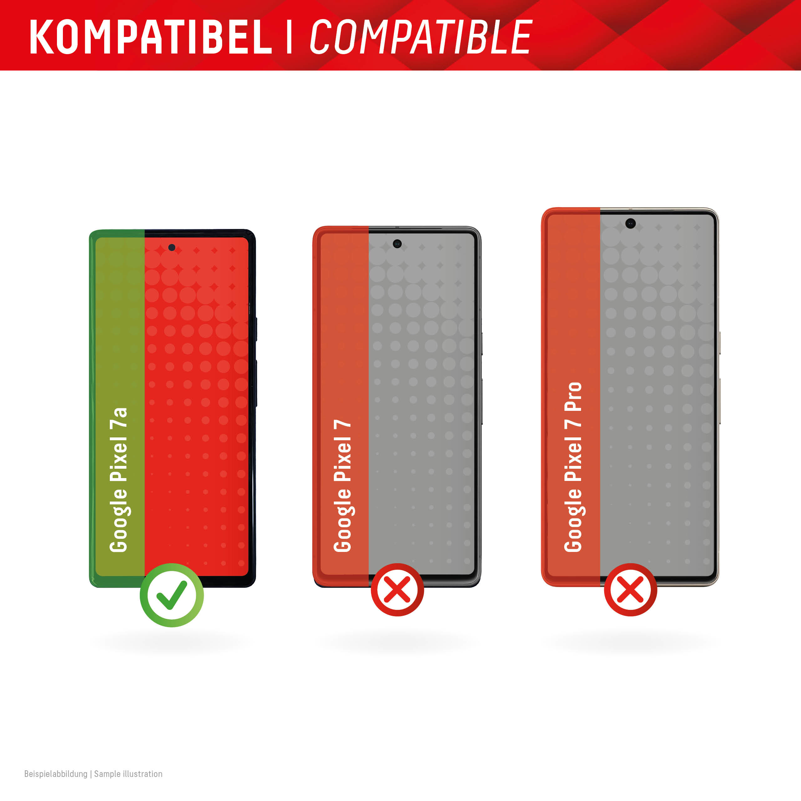 DISPLEX Real Glass + Case Google Pixel 7a ab967290c2e694cbb1c5b9d2148fcfeb