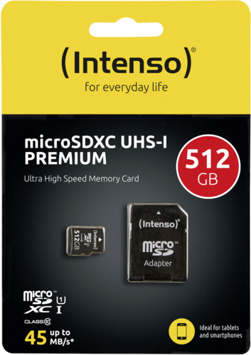 "Intenso microSDXC Cards    512GB"