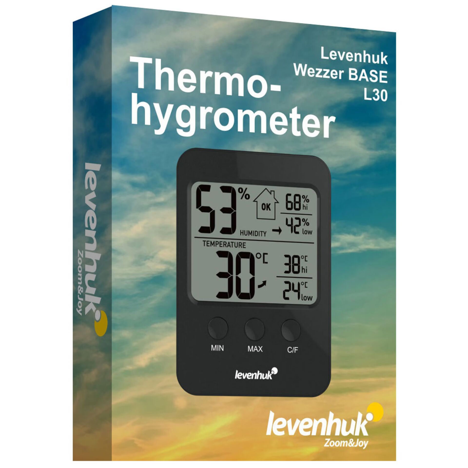 Levenhuk Wezzer BASE L30 Thermohygrometer schwarz