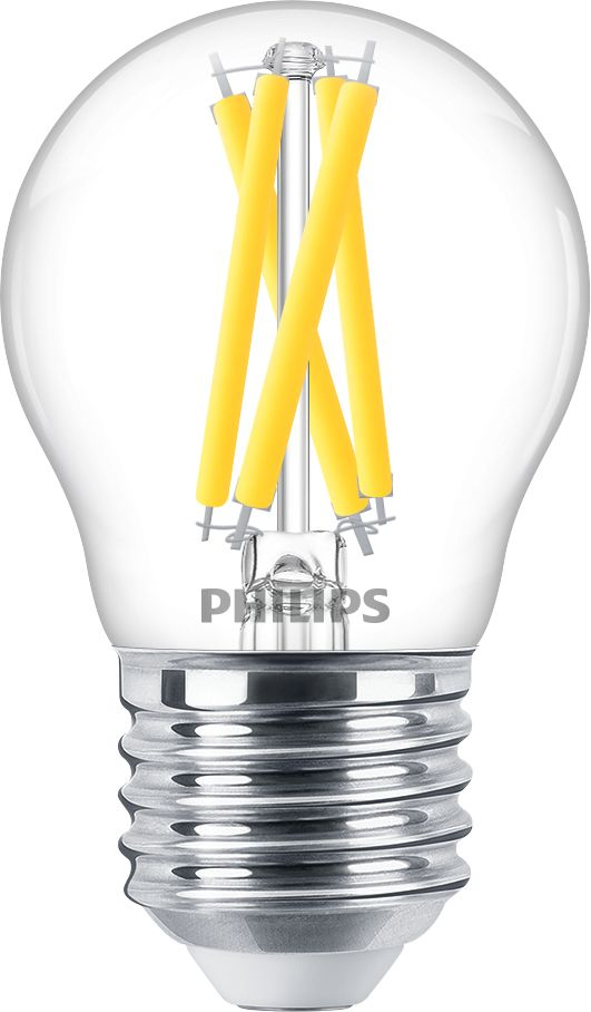 Philips LED classic WarmGlow Tropfenlampe  40W E27 Klar dimmb.