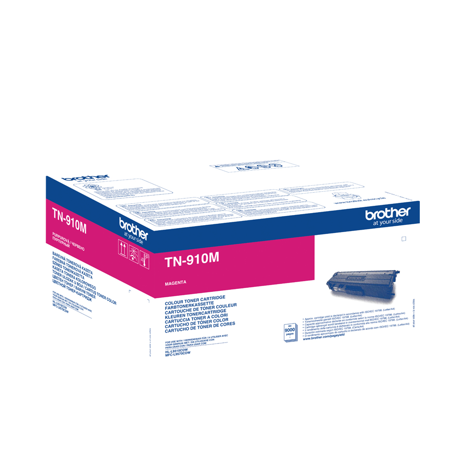 Brother TN-910M Laserpatrone 9000Seiten Magenta Lasertoner / Patrone