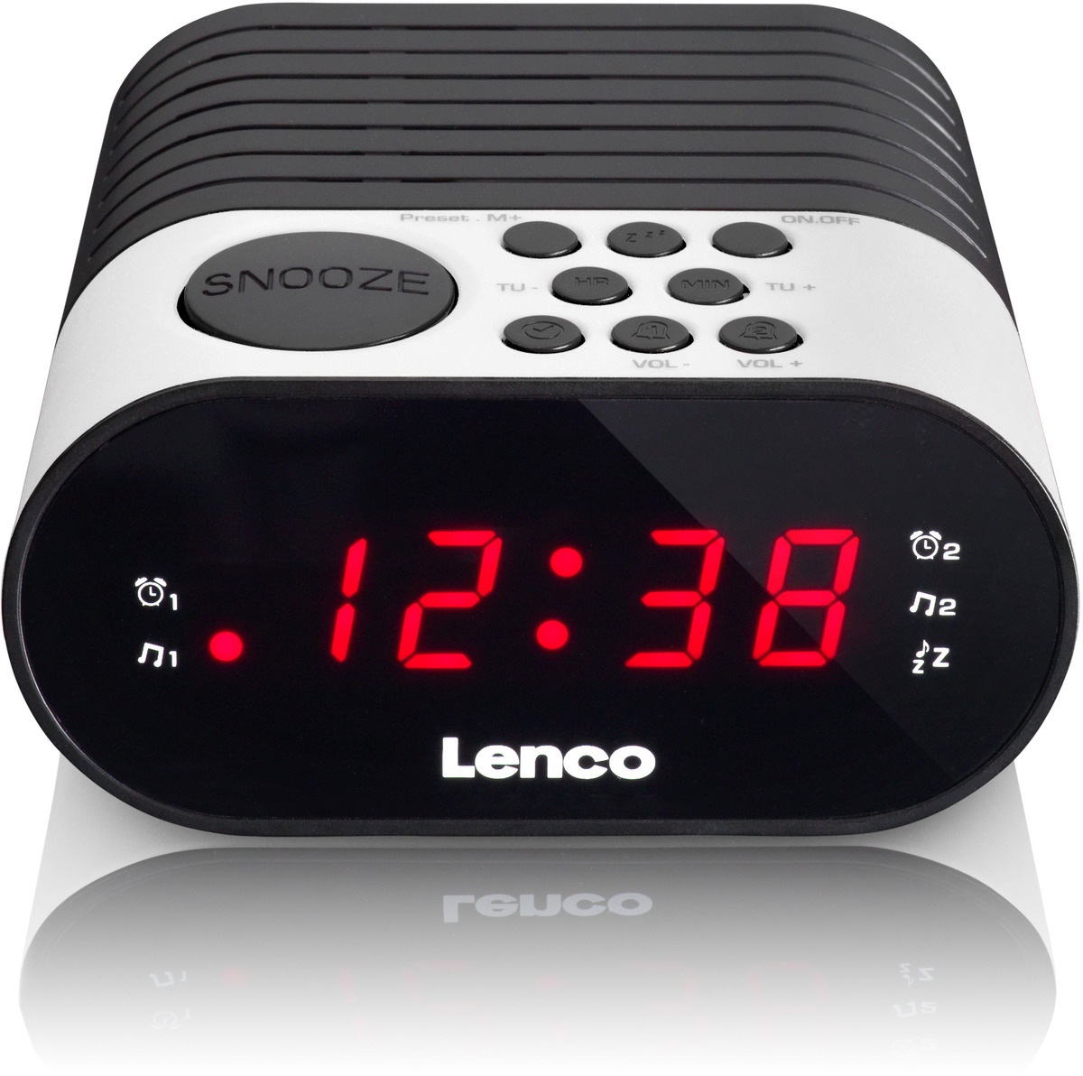 Lenco CR-07 Uhren-Radio -Weiß-