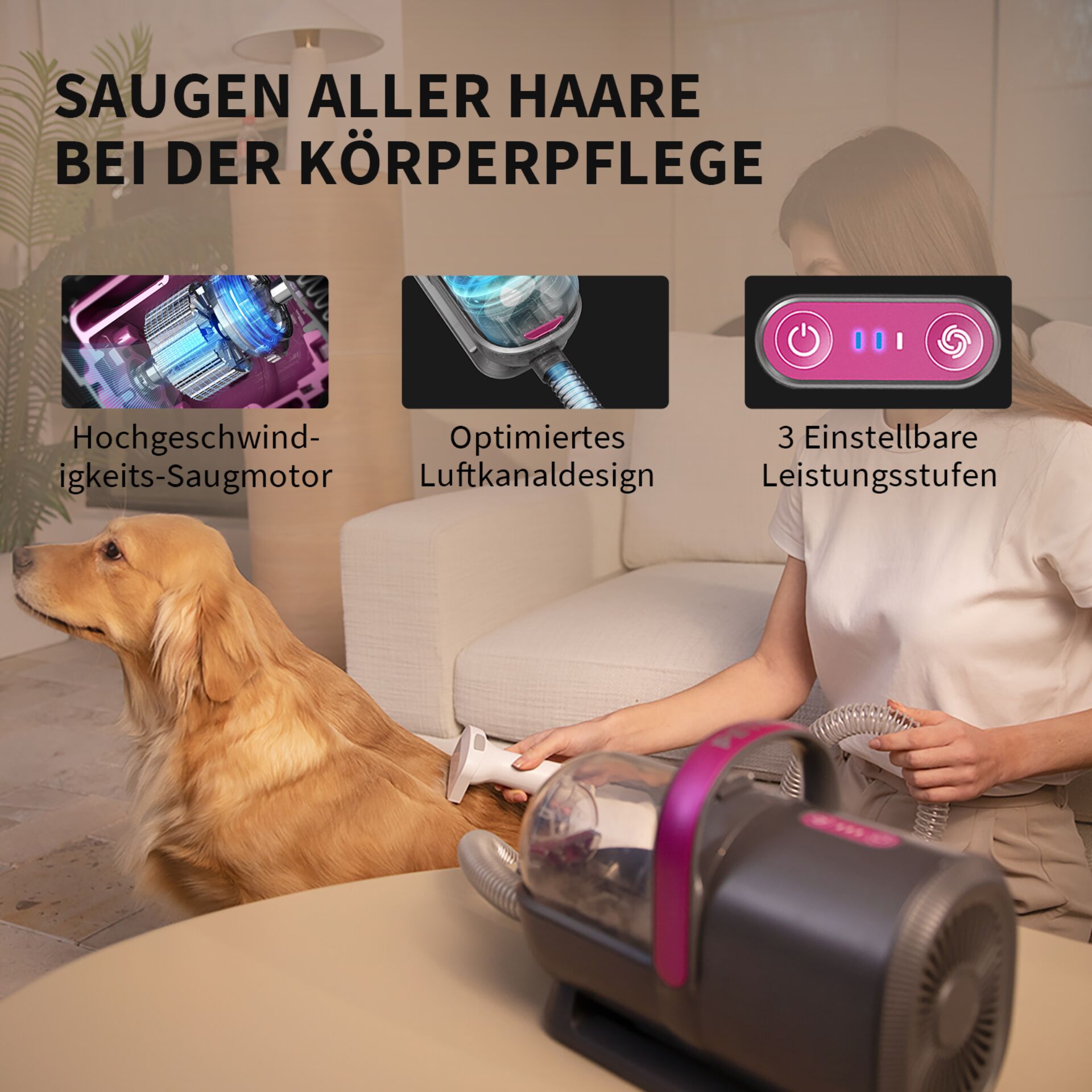 PETKIT Pet Grooming Vacuum Kit (LM4) 870228_06