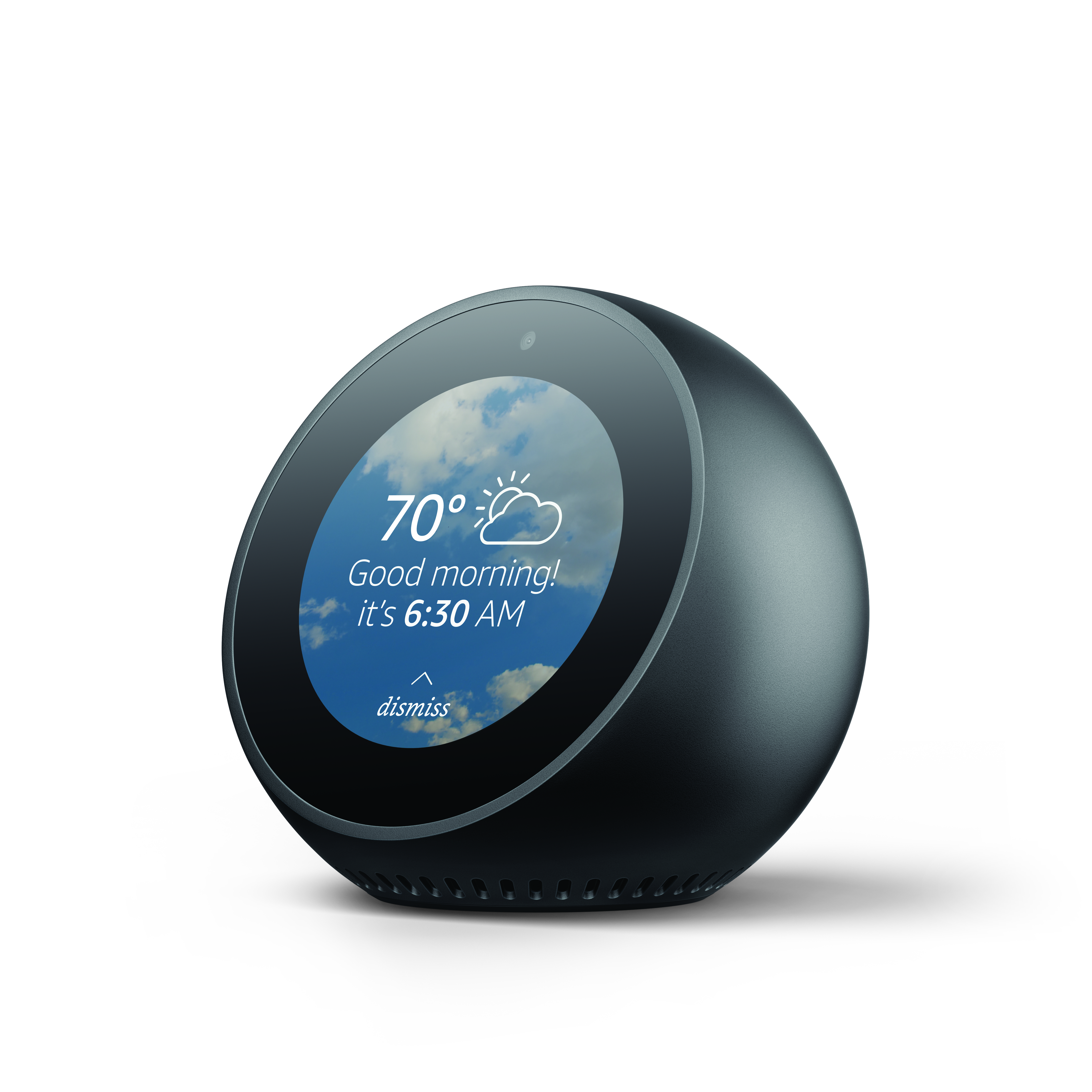 Amazon Echo Spot schwarz Smart Home Hub mit Bildschirm