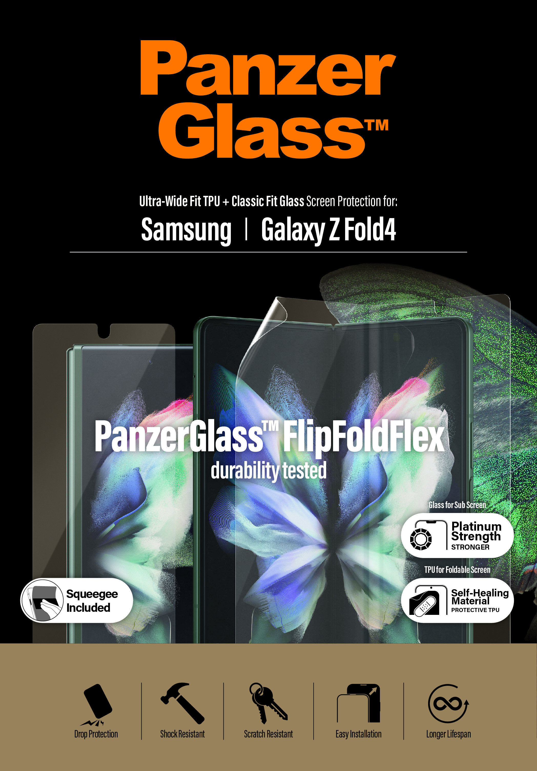 PanzerGlass Samsung Galaxy Z Fold4 5G | Screen Protector 101366860_4088300891 PanzerGlass Samsung Galaxy Z Fold4 5G | Screen Protector 101366860_4088300891