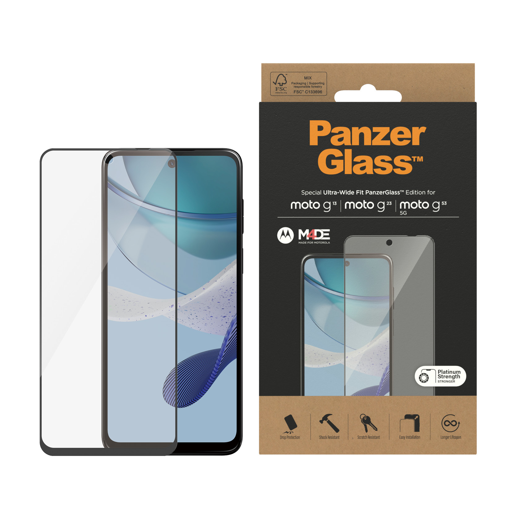 PanzerGlass Motorola moto g13, g23, g53 5G | UWF 108762846_1502411562