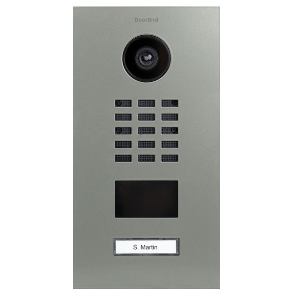 DoorBird D2101V IP Video Türstation V4A Edelstahl, RAL 7023