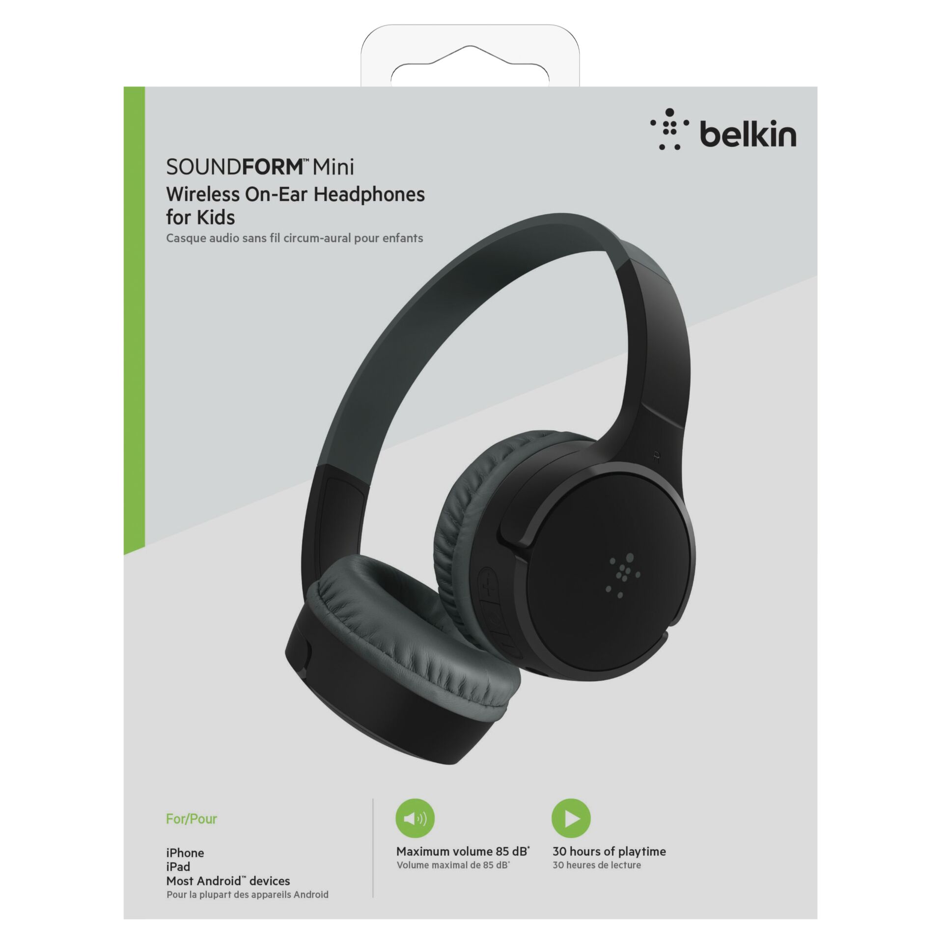 Belkin Soundform Mini-On-Ear Kinder Kopfh. schwarz AUD002btBK