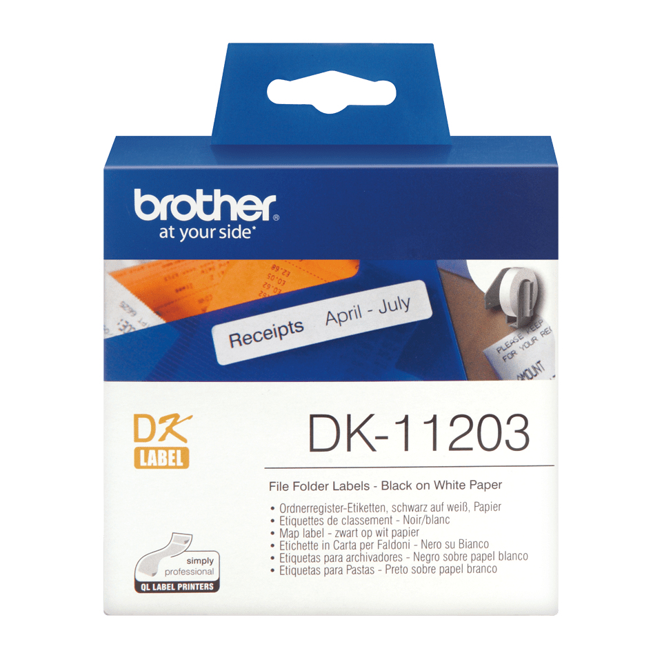 Ordnerregister-Etiketten DK-11203 (300 St.) weiß 17 x 87 mm – Ansicht 2