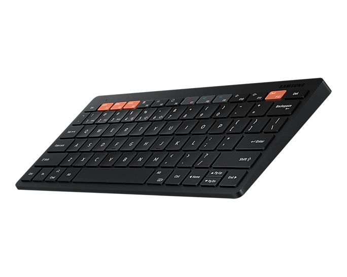 Samsung EJ-B3400BBGGDE Tastatur für Mobilgeräte Schwarz Bluetooth QWERTZ Deutsch