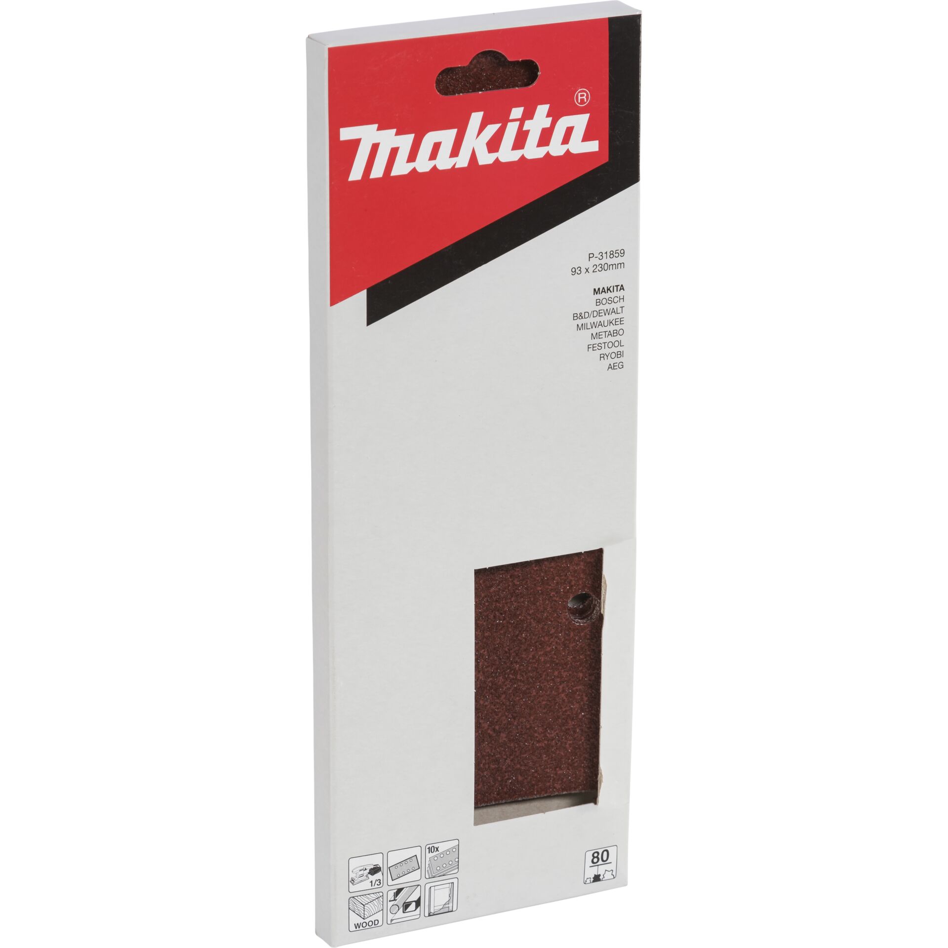 Makita P-31859 Schleifpap. 93x230mm K80 LOCH 806927_01