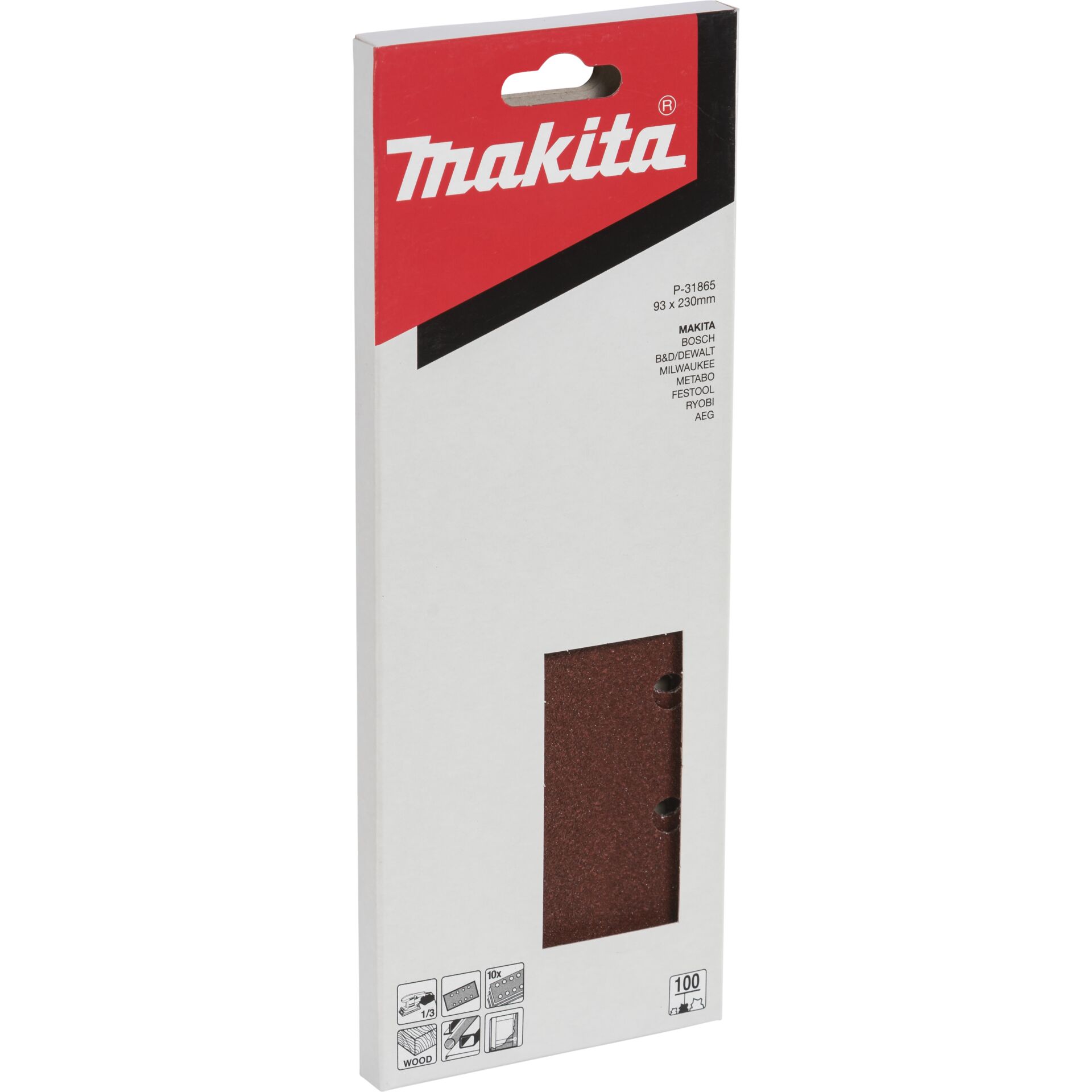 Makita P-31865 Schleifpap. 93x230mm K100 LOCH 807004_01