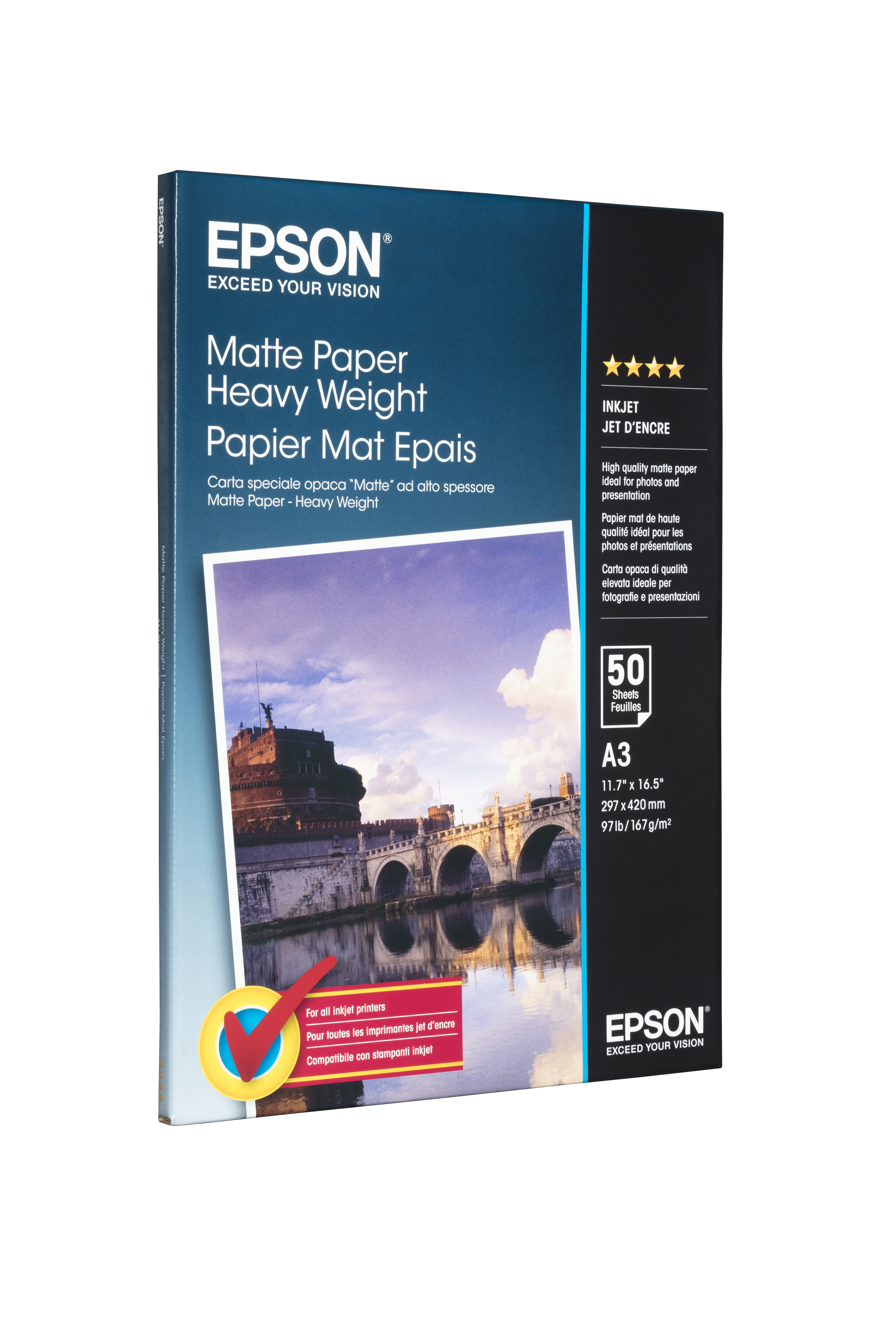 Epson schweres mattes Papier C13S041261 -A3-50 Blatt- 20637_1757800276