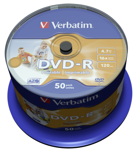 1x50 Verbatim DVD-R 4,7GB