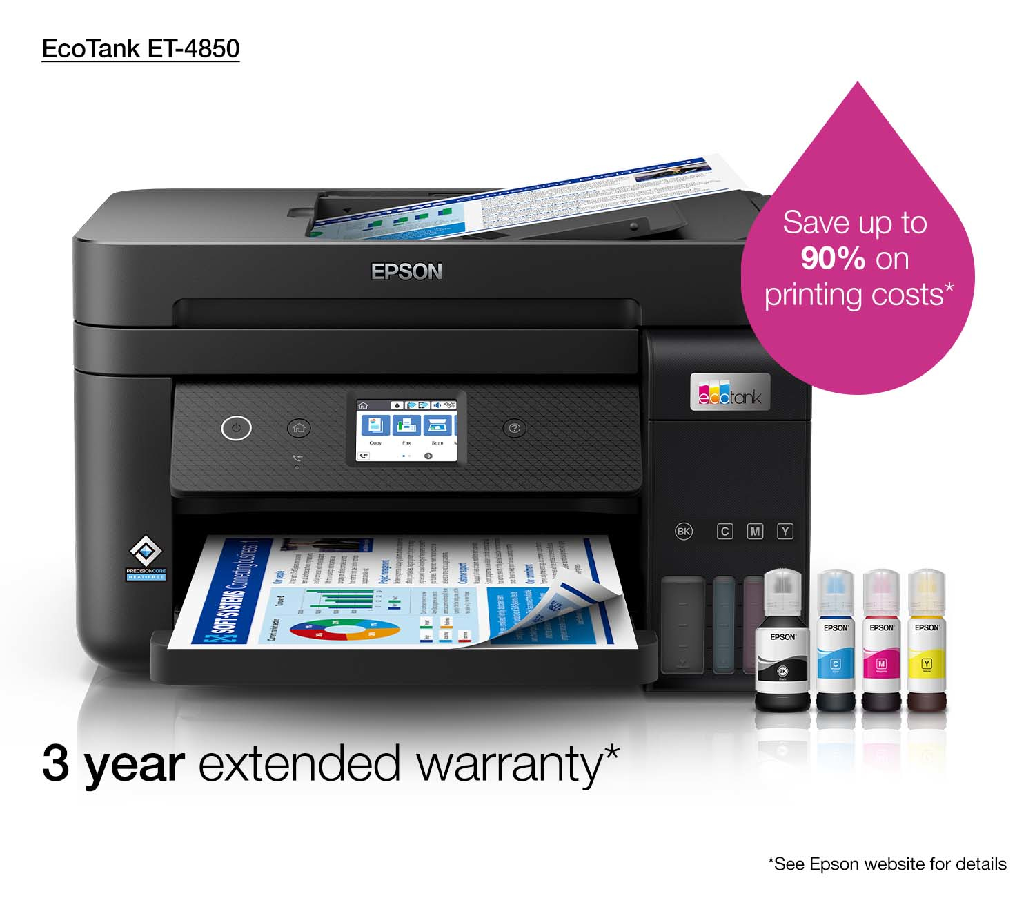 Epson EcoTank ET-4850 4in1 Tintenstrahl MFP Tintentanksystem 93168228_0756877771