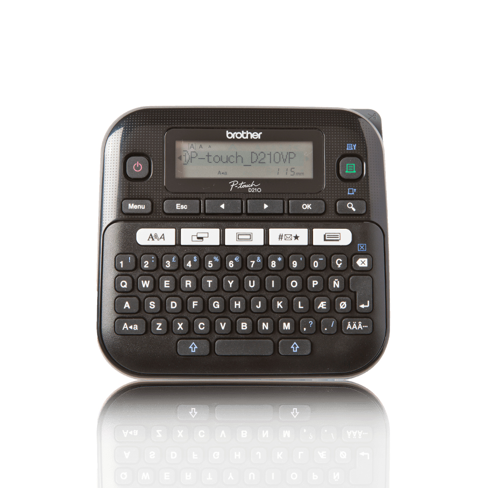 Brother P-touch D210VP Desktop Beschriftungsgerät mit Koffer – Ansicht 1