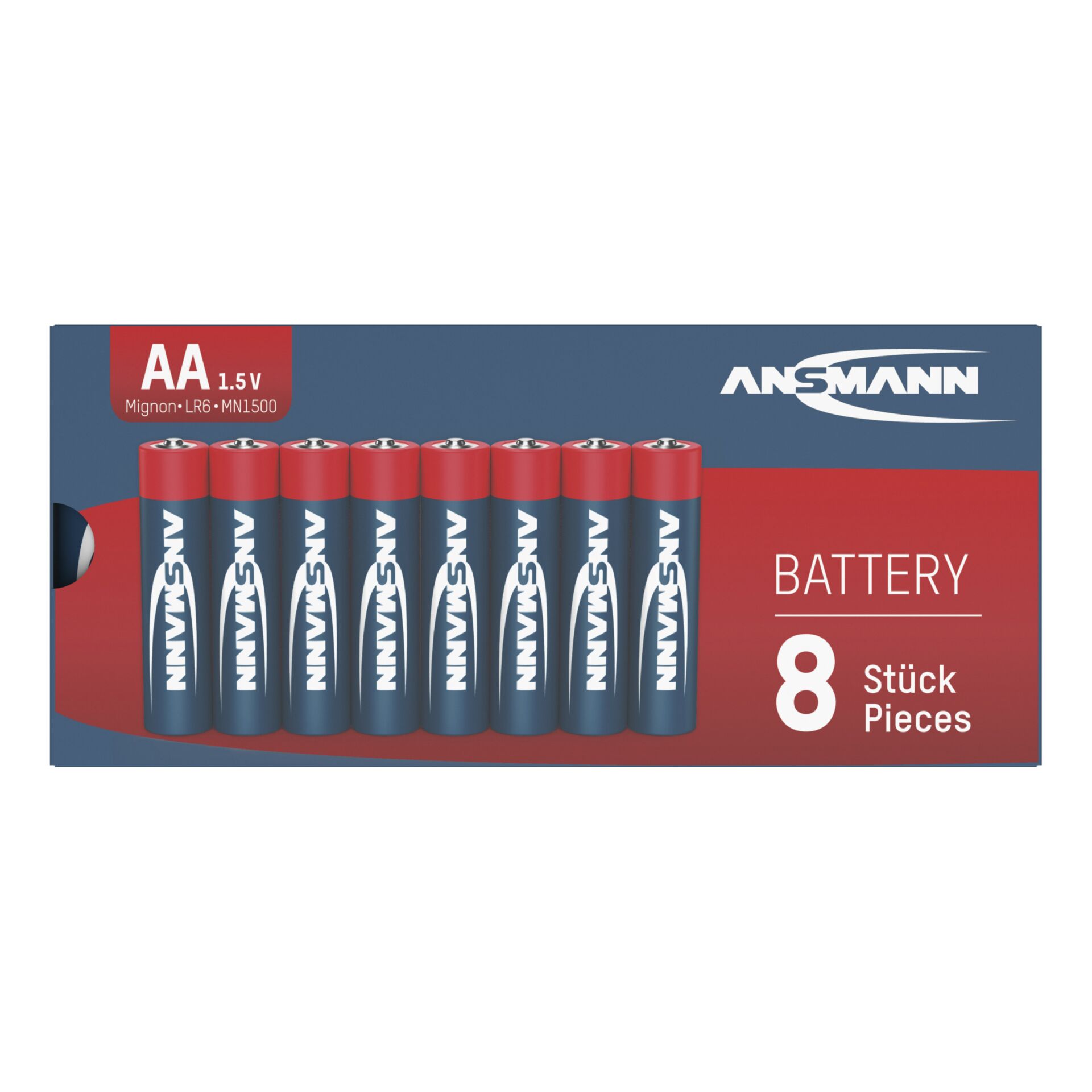 1x8 Ansmann Alkaline Mignon AA LR 6 red-line 429632_01