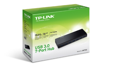 TP-LINK UH700 USB 3.2 Gen 1 (3.1 Gen 1) Micro-B 5000 Mbit/s Schwarz