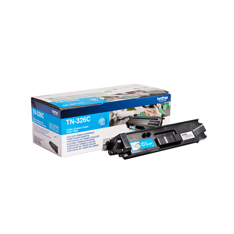 Brother TN-326C Lasertoner 3500Seiten Cyan Lasertoner / Patrone