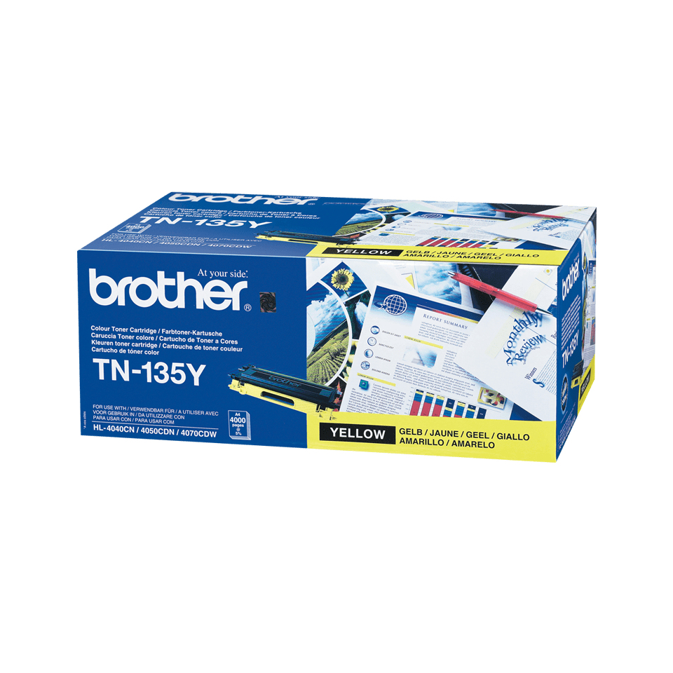 Brother Toner TN-135Y Gelb (ca. 4000 Seiten) – Ansicht 2