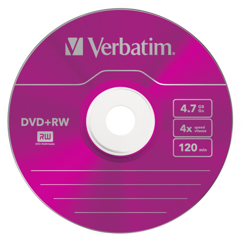 1x5 Verbatim DVD+RW 4,7GB
