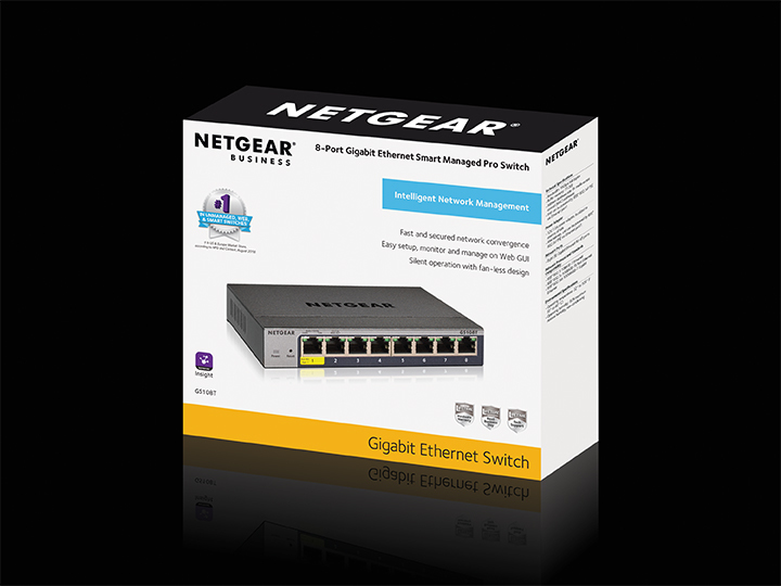 Netgear GS108T- 8-Port Gigabit Switch lüfterlos Metallgehäuse 76515167_3820403644