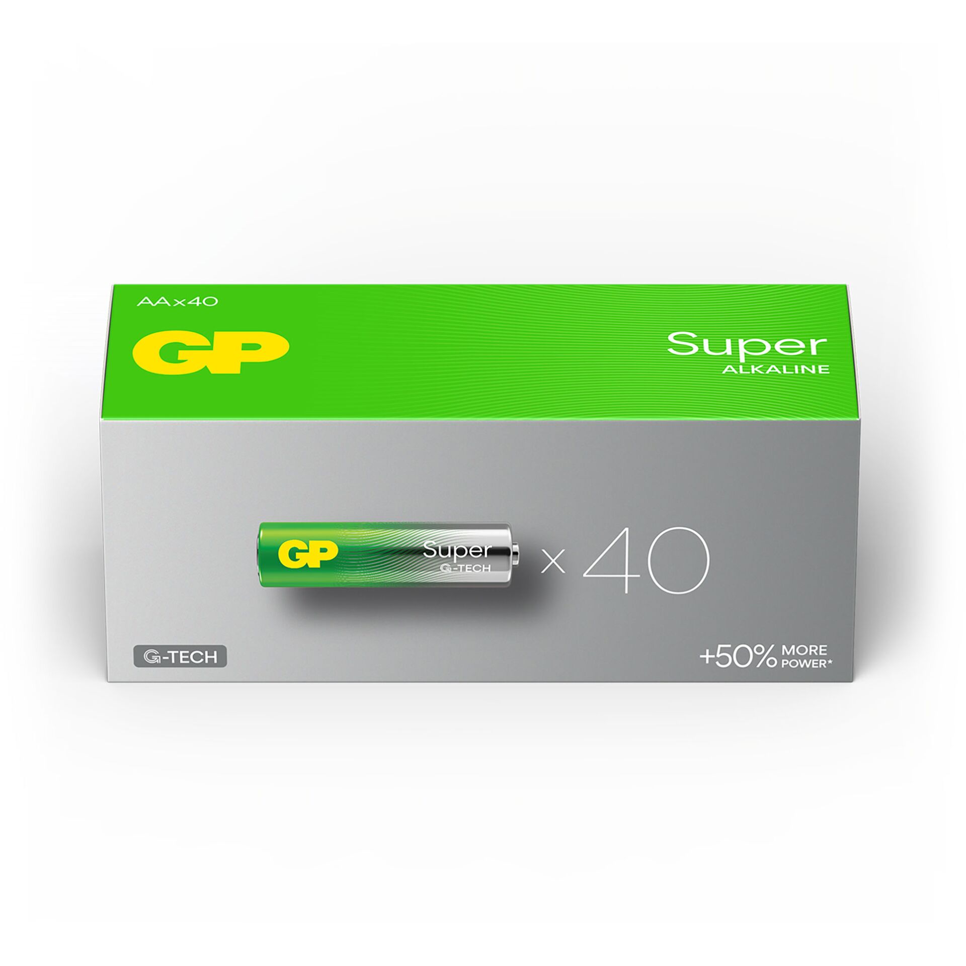 1x40 GP Super Alkaline AA Mignon Batterien PET Box 824665_02