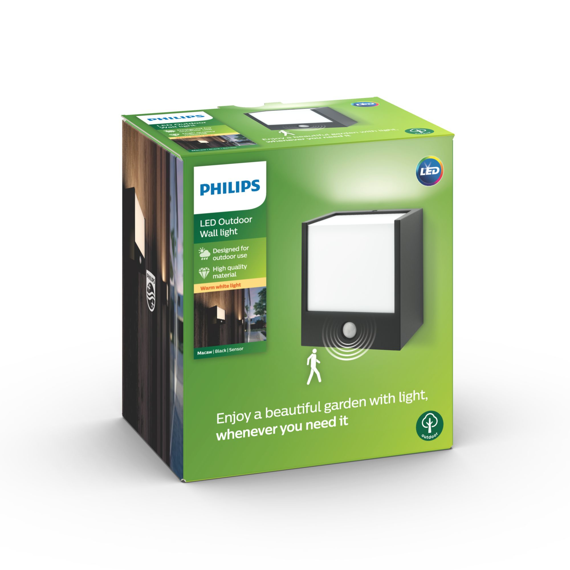 Philips myGarden IR LED Wandleu Macaw 320lm Bewegmel Schwarz 26180491_8758949415