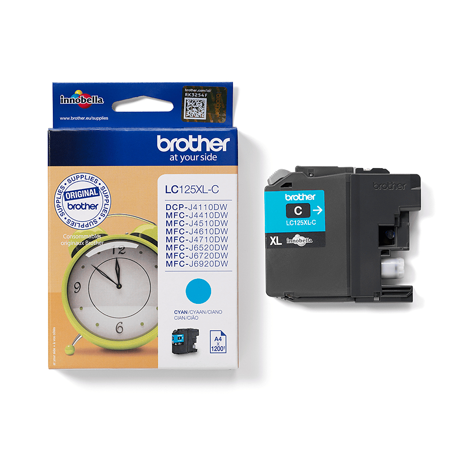 Brother Tintenpatrone LC-125XLC Cyan (ca. 1200 Seiten) – Ansicht 3