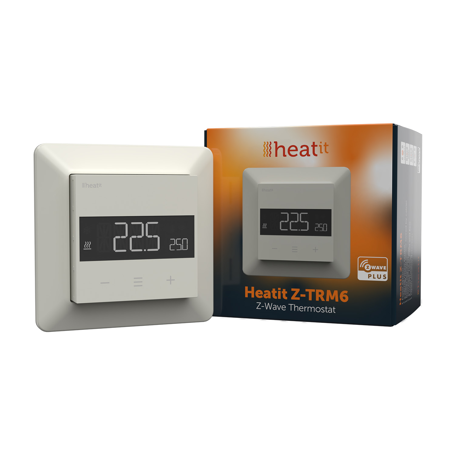 Heatit Z-TRM6 Thermostat Z-Wave 800 series (Weiß RAL 9010) Heatit Z-TRM6 Thermostat Z-Wave 800 series (Weiß RAL 9010)
