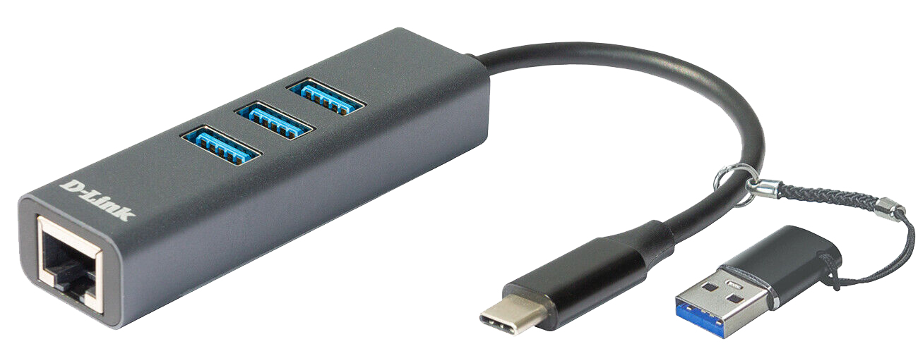 D-Link DUB-2332 USB-C/USB auf Gigabit Ethernet 3cd427aa076418dd871fdd97e77180e0