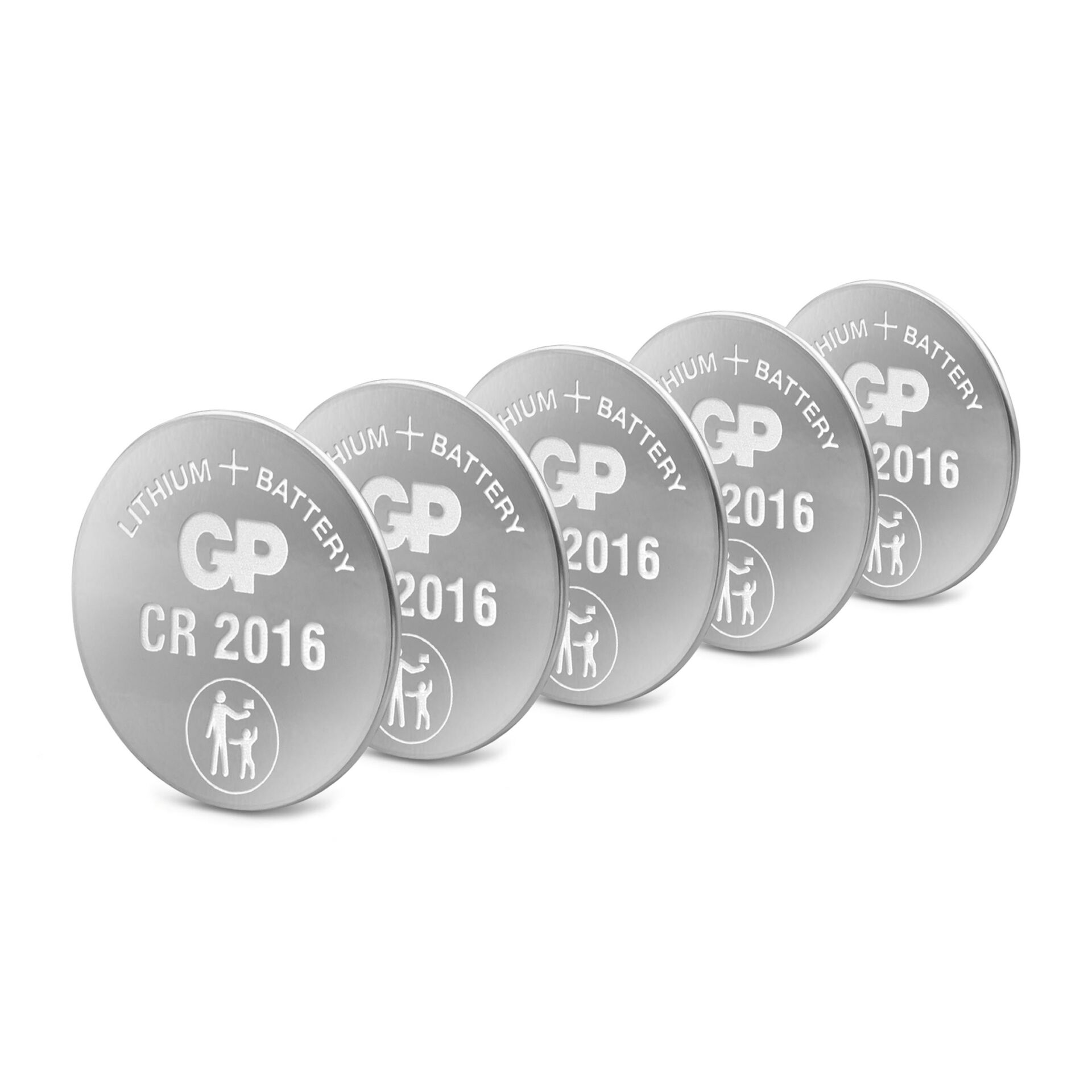 801957_00 1x5 GP CR 2016 Lithium 3 Volt Knopfzellen            0602016C5
