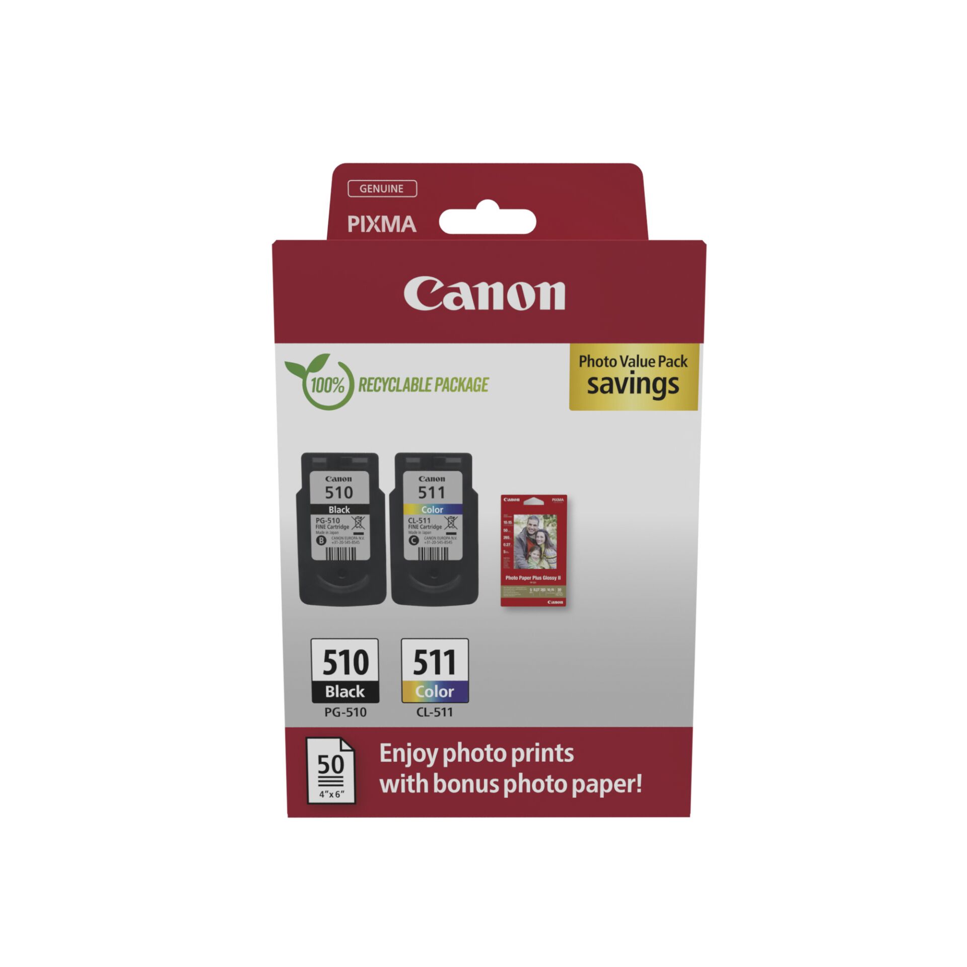Canon PG-510 / CL-511 Photo Value Pack 826926_00